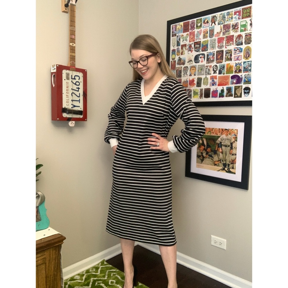 Cute 1970’s Vintage Stripe Dress